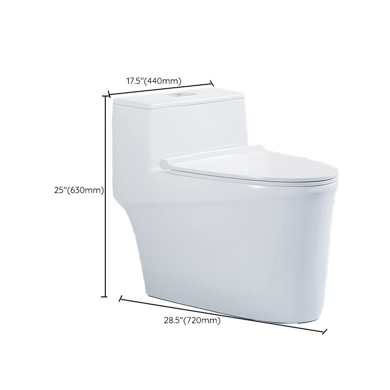 Traditional Floor Mounted Flush Toilet One Piece Toilet Siphon Jet Toilet