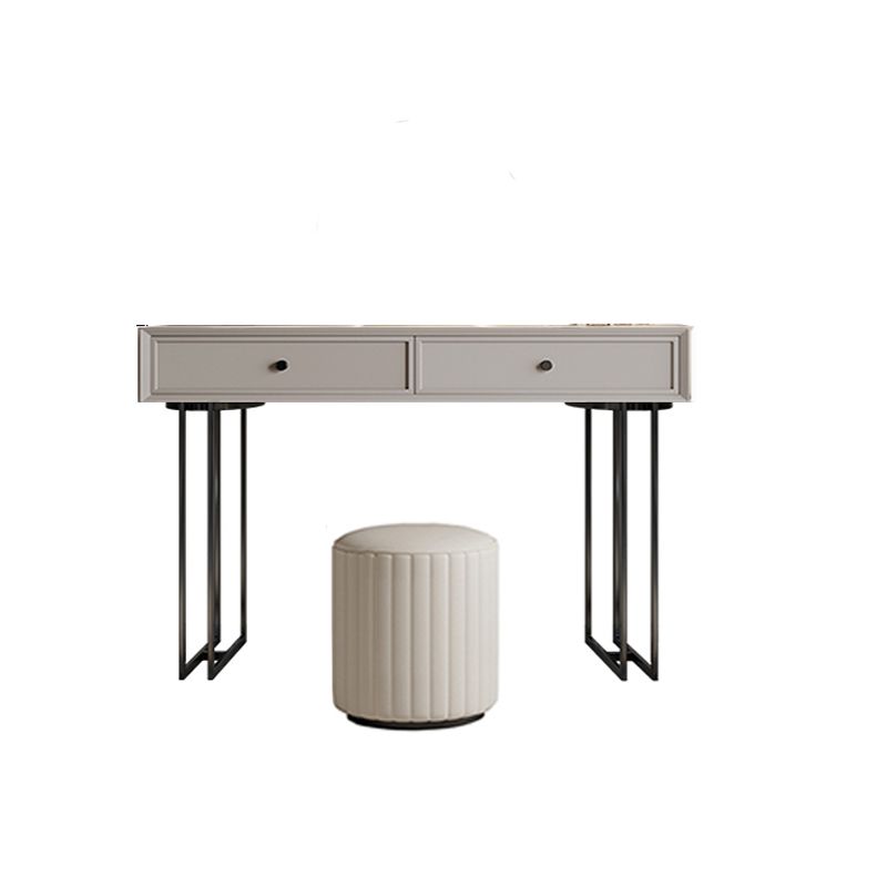 Standing Grey Makeup Vanity Desk Bedroom Vanity Dressing Table Set