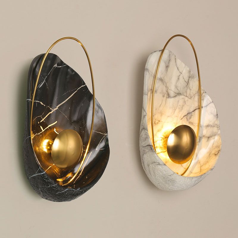 Modern Wall Lamp Nordic Style Resin Wall Mount Lighting for Sitting Room