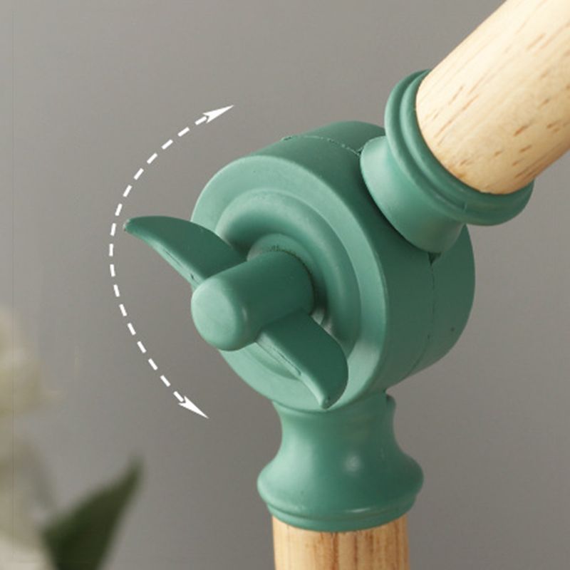 Lacquered Iron Adjustable Table Lamp in Modern Creative Style Wooden Dome Table Light for Bedroom