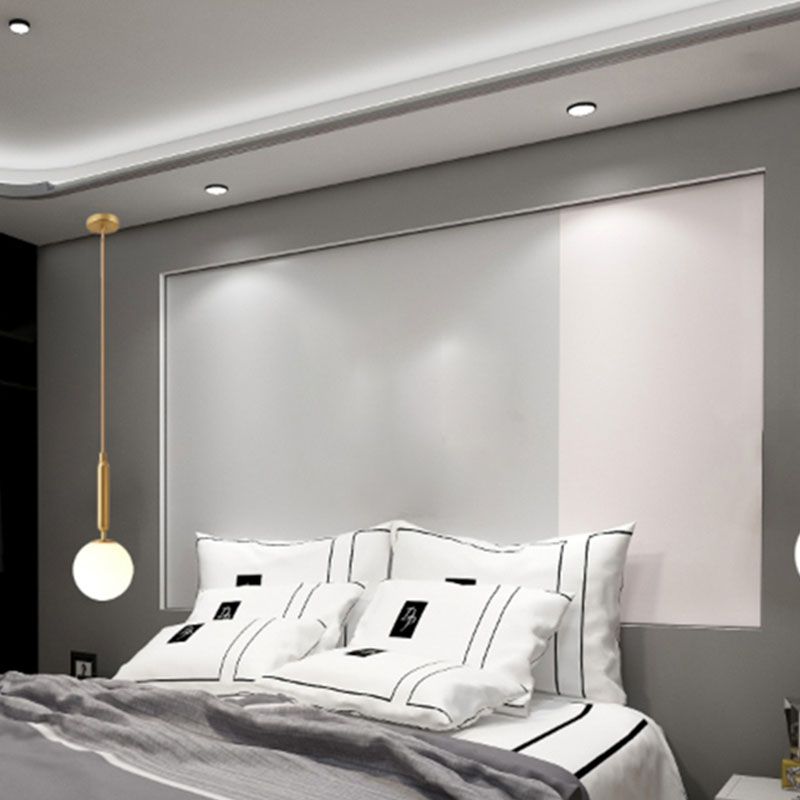 Creative Contemporary Pendant Light Fixtures with Glass Shade for Dining Room Coffee Shop