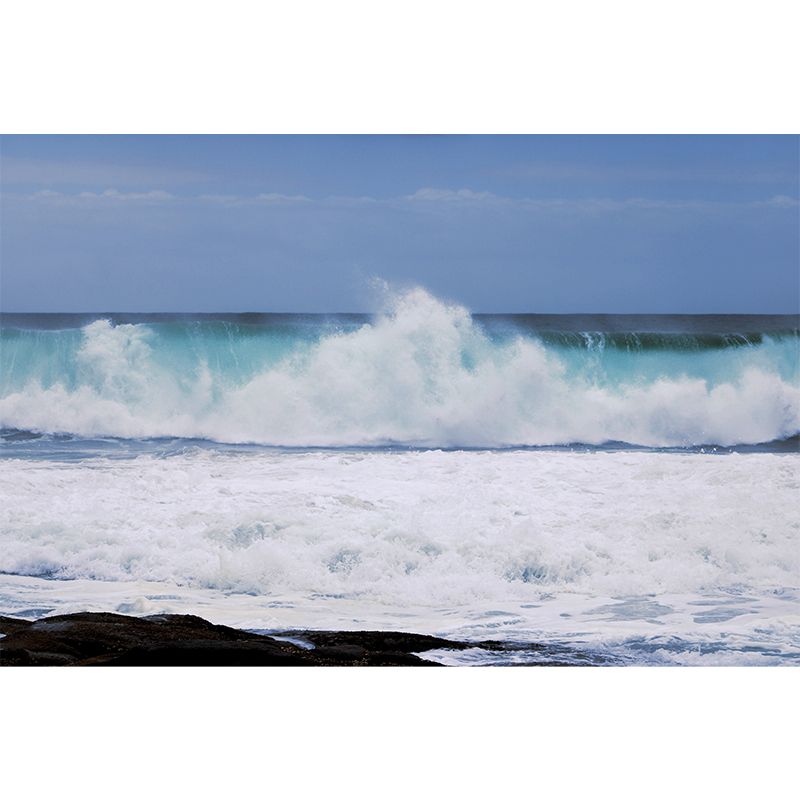 Tropical Beach Photo Mural Wallpaper for Dining Room, Moisture Resistant