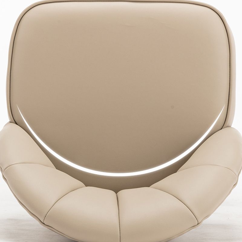 Modern Armless Backrest Counter Stool Iron Bar Stool with Cushion for Kitchen