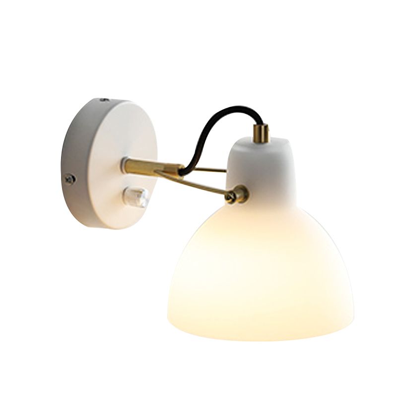 Bath Vanity Lighting Industrial White Shaded Light for Bathroom