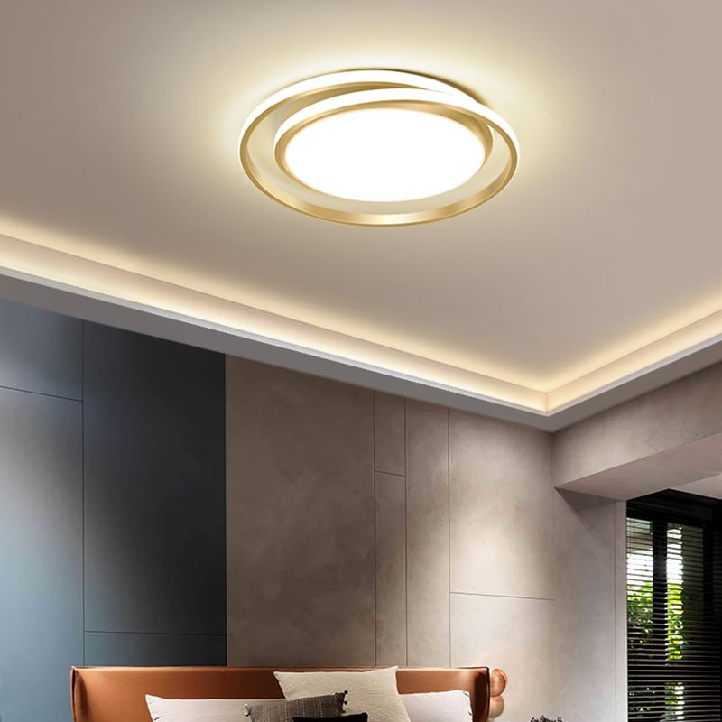 Modern Minimalist Metal Flush Mount Deckenleuchte Runde Form LED Flush Mount Lighting for Bedroom