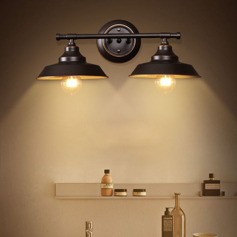 Spresso Barn Barn Wall Donce en luz de pared de hierro retro de estilo retro industrial para el baño