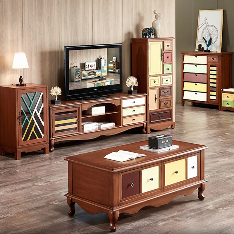 Traditional Storage Chest Dresser Wooden Storage Chest with Drawers for Bedroom