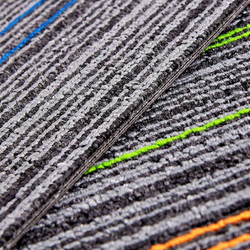 Carpet Tile Non-Skid Fade Resistant Gradient Loose Lay Carpet Tiles Living Room