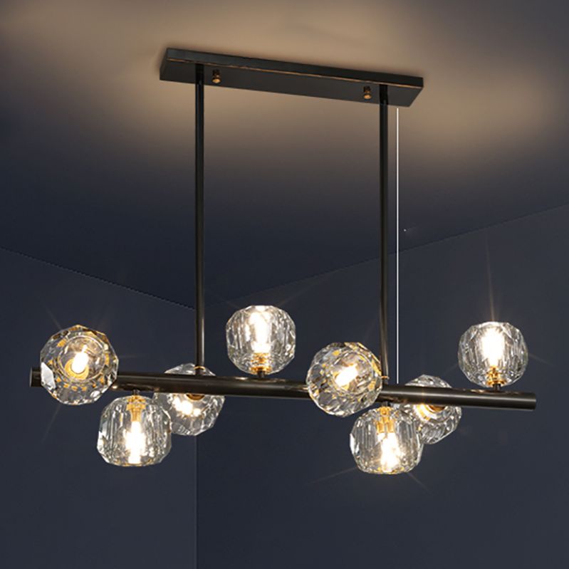 Nordic Dining Island Light Kitchen Crystal Ceiling Hanging Light Fixture