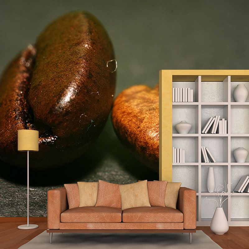Customized Fragrant Coffee Beans Mural Wall Decor Environment Friendly for Coffee Shop