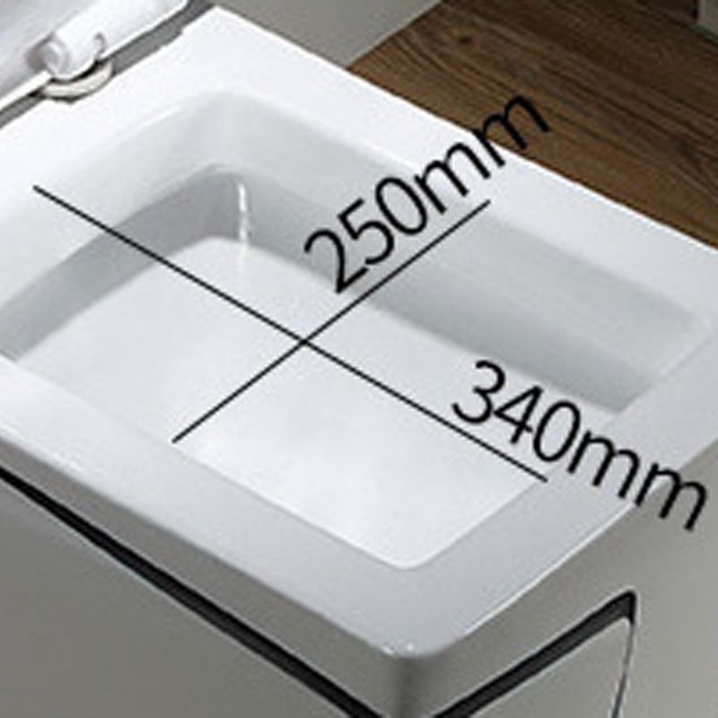 Simple Household Toilet Ceramic Siphon Jet Toilet with Pumping Mute Water-saving