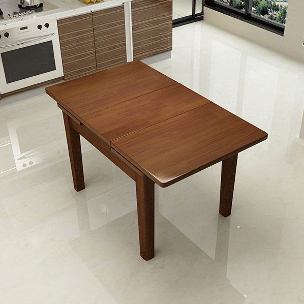 Traditional Solid Wood Dining Room Set with Rectangle Table Home Use Dining Table Furniture