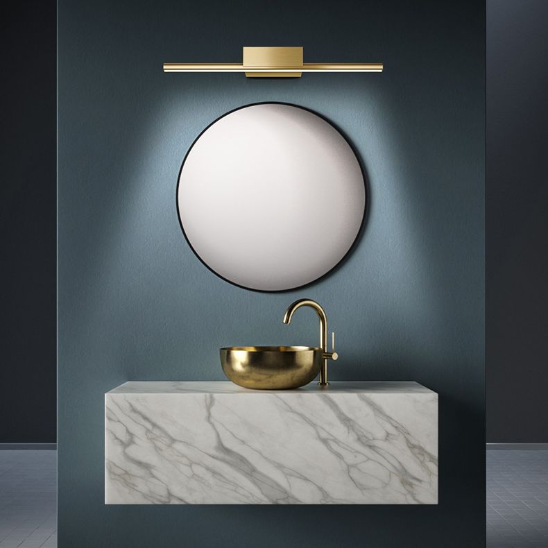 Luces de pared de tocador lineal Simplicidad posmoderna Disparo de pared acrílico para baño