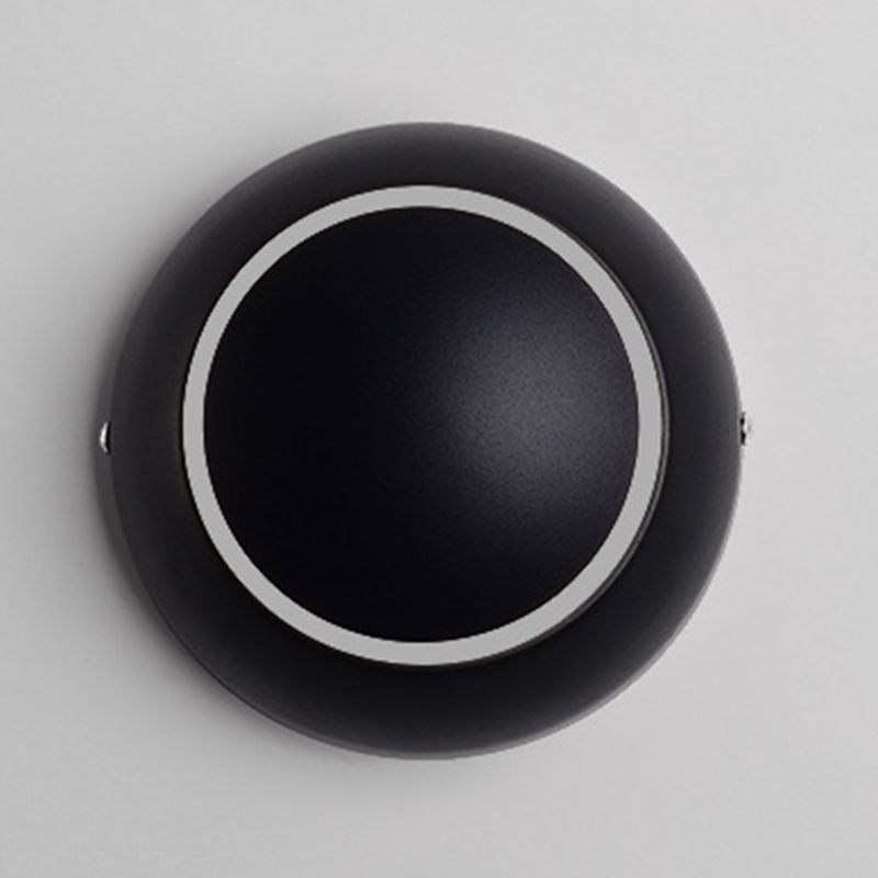 Modernist Silica Gel Rounded Shade Wall Light Fixture 1-Light LED Sconce Light