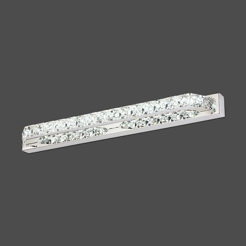 Geometric Vanity Lighting Modern Style Crystal 1 Light Vanity Sconce Lights
