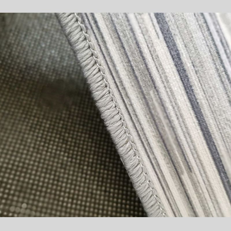 Blue Contemporary Indoor Rug Polyester Geometric Carpet Anti-Split Backing for Indoor Carpet