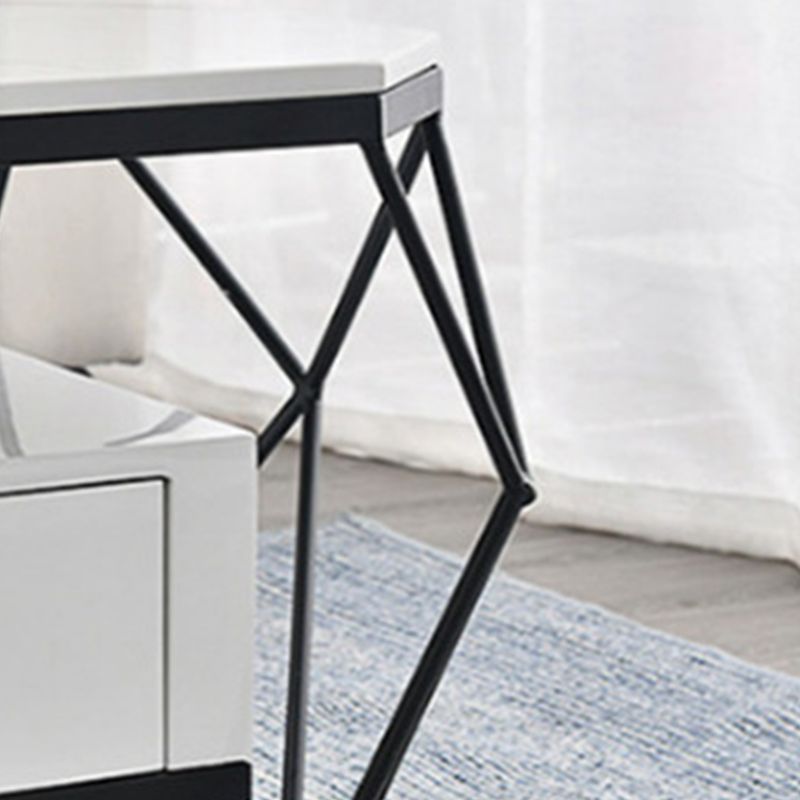 Frame Base Rectangular Glam Style Slate Table Plate Metal Iron Bottom Frame Coffee Table