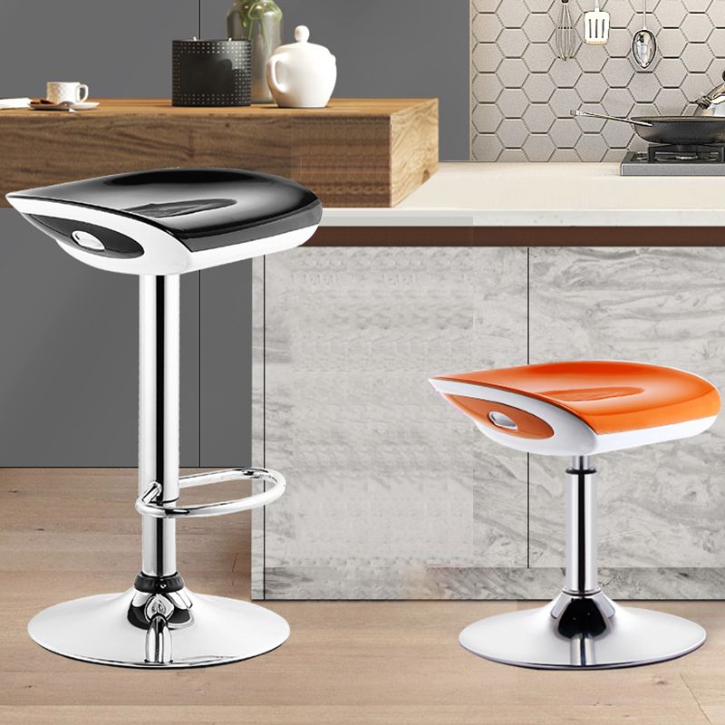 Industrial Style Bar-stool with Adjustable Height Metal Leg for Counter Restaurant,1 Piece