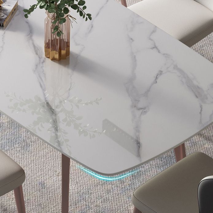 Designer Style Sintered Stone Dining Set 1/4/7 Pieces Rectangle Dining Table with Chairs