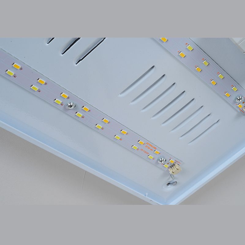 Nouveau Plafonnier encastré en bois moderne à 1 lumière LED pour salon