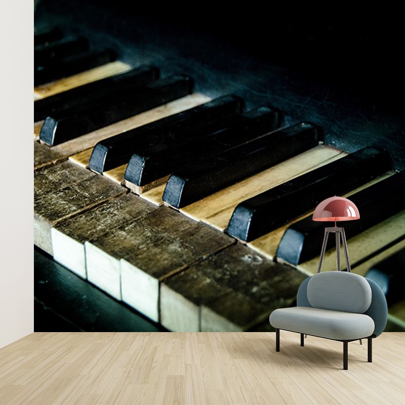 Eco-friendly Piano Hobby Mural Decorative Wallpaper for Sitting Room