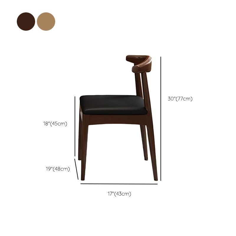 Traditional Dining Table Set 1/2/5/7 Pcs Solid Wood Dining Table and Cow Horn Chairs