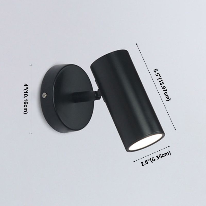 Luz de apliques de pared de simplicidad moderna con tono acrílico transparente para dormitorio