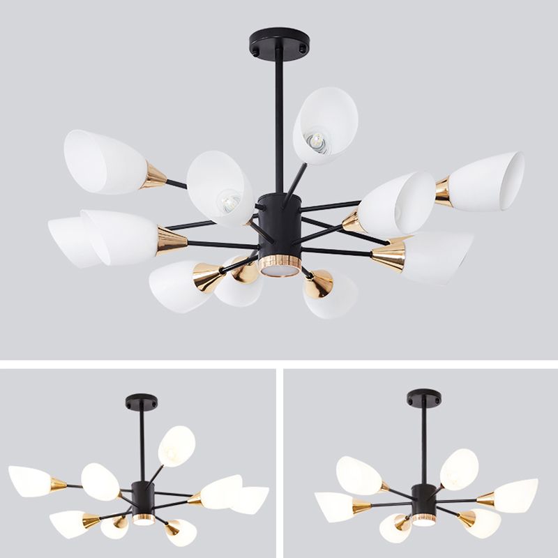 Glass Contemporary Pendant Lighting Fixtures Metal Sputnik Hanging Lights