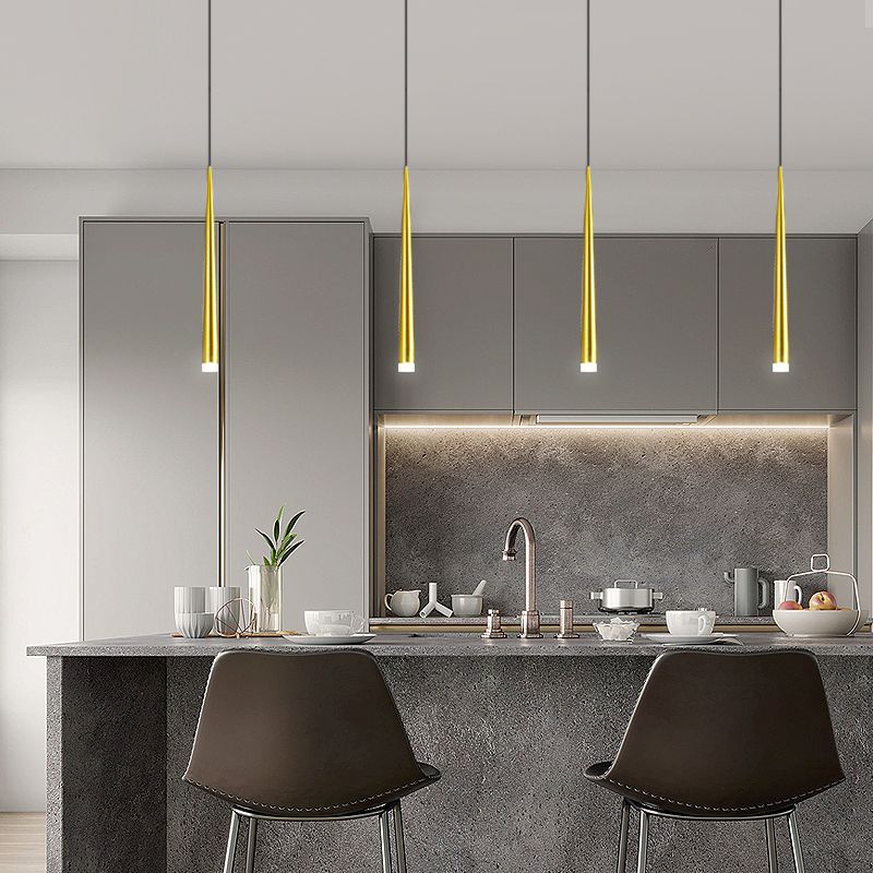 Metal Geometric Shape Hanging Light Modern Style Multi Lights Hanging Light Mount Fixture