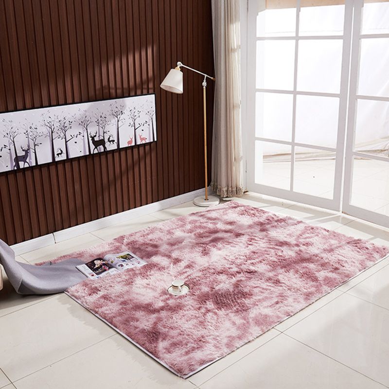 Stylish Casual Tie-dyed Area Rug Individuality Comfort Shag Indoor Rug Polyester Non-Slip Backing Carpet for Home Decoration