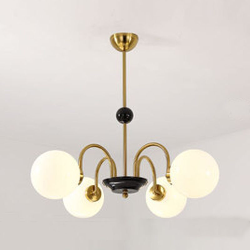 American Style Globe Pendant Chandelier Light Glass Chandelier for Living Room