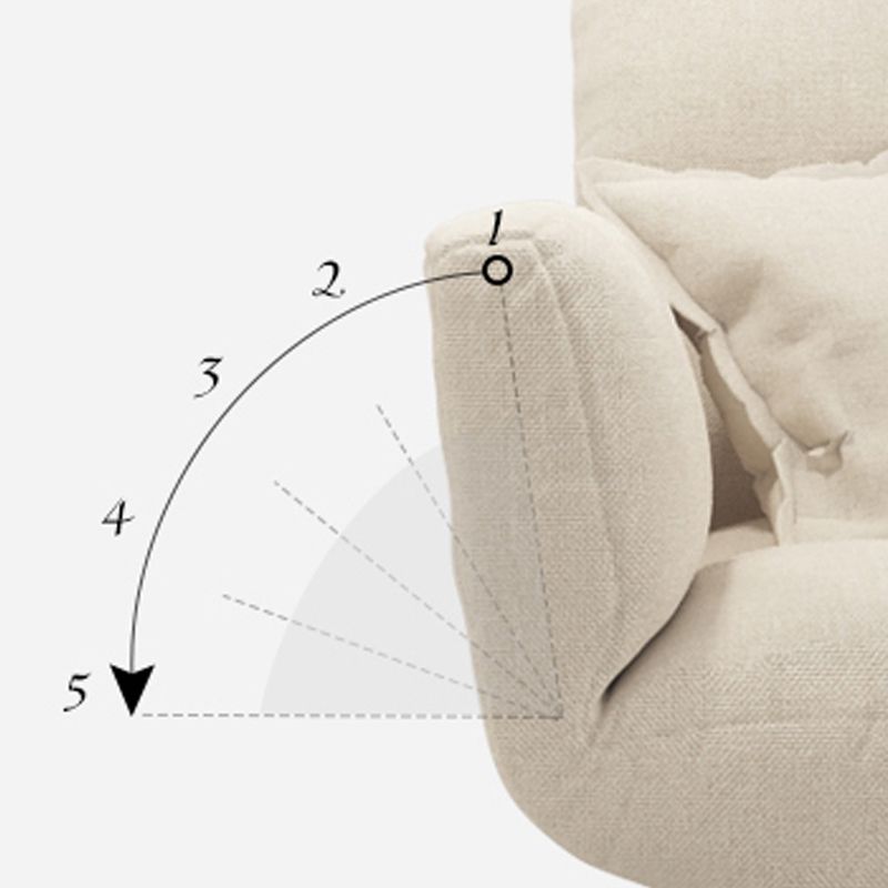 Modernistic Living Room Cotton Blend Sofa Biscuit Back Seating