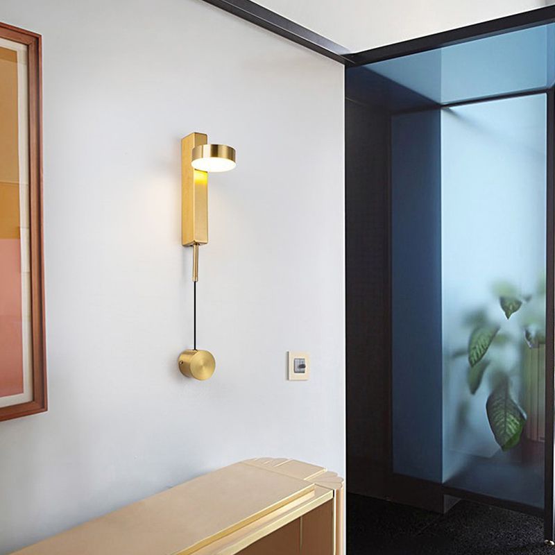 Luz de pared de metal moderna LED geométrica Rotable LED Spl aplanador para sala de estar