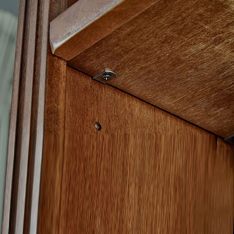 Contemporary Closed Back Standard Bookshelf Wooden Bookcase for Study Room