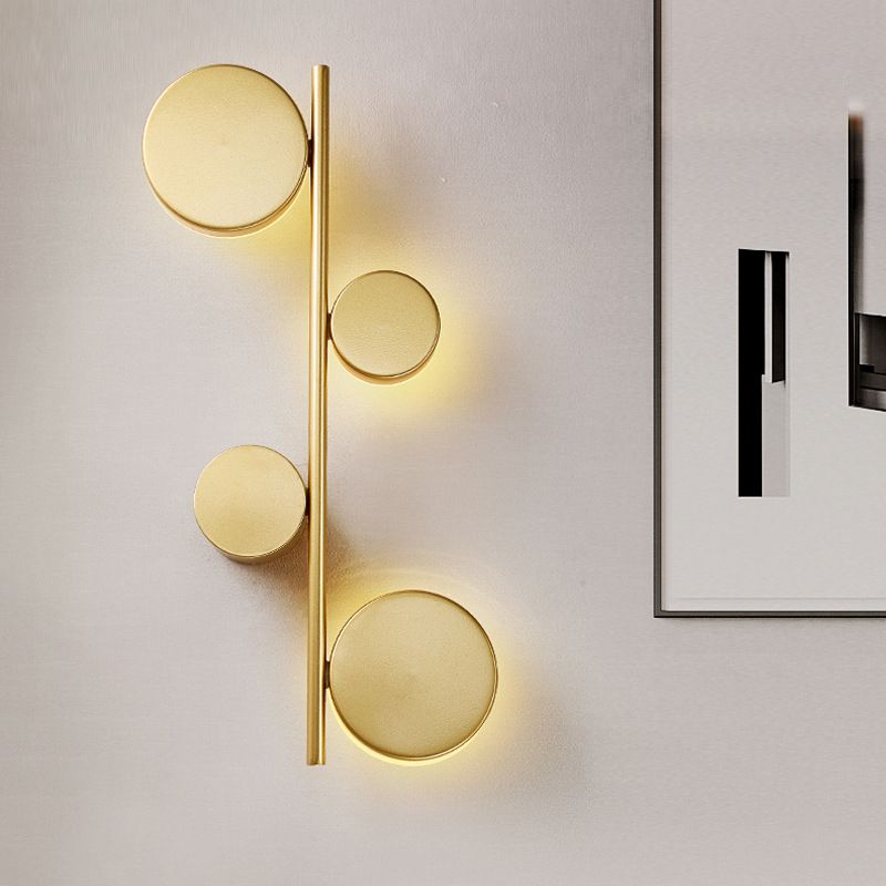 3-Light Contemporary White/Black Wall Mounted Sconce Metal Wall Light for Bedroom