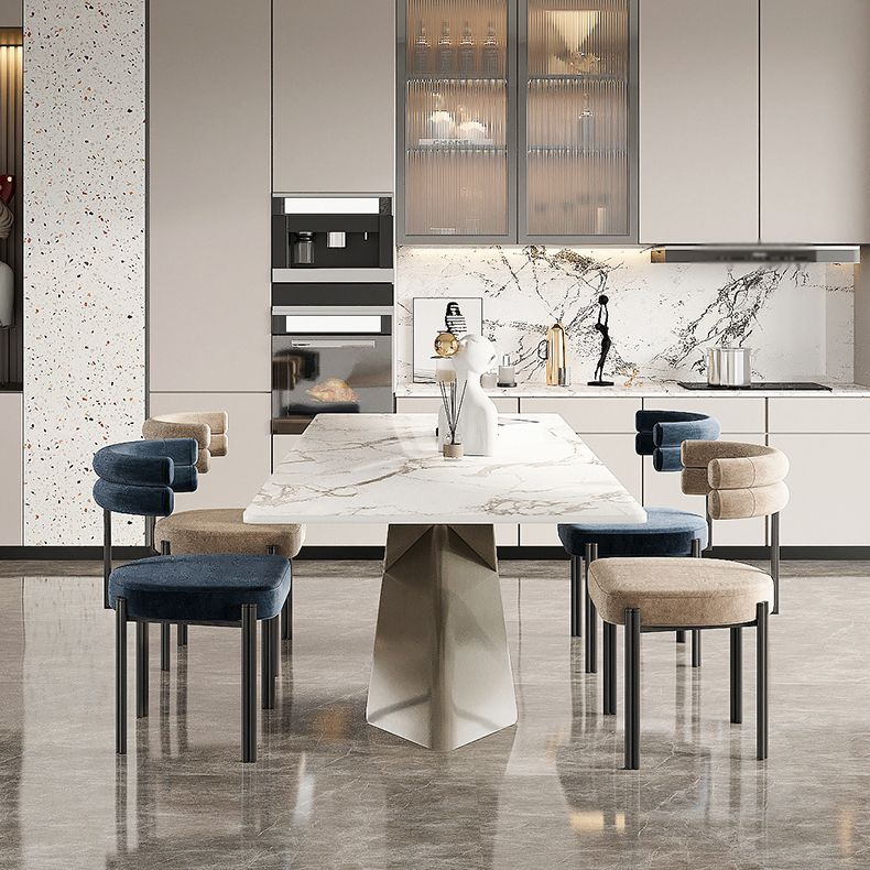 Sillas de comedor de metal estilo moderno Sillas de comedor sin brazos para cocina