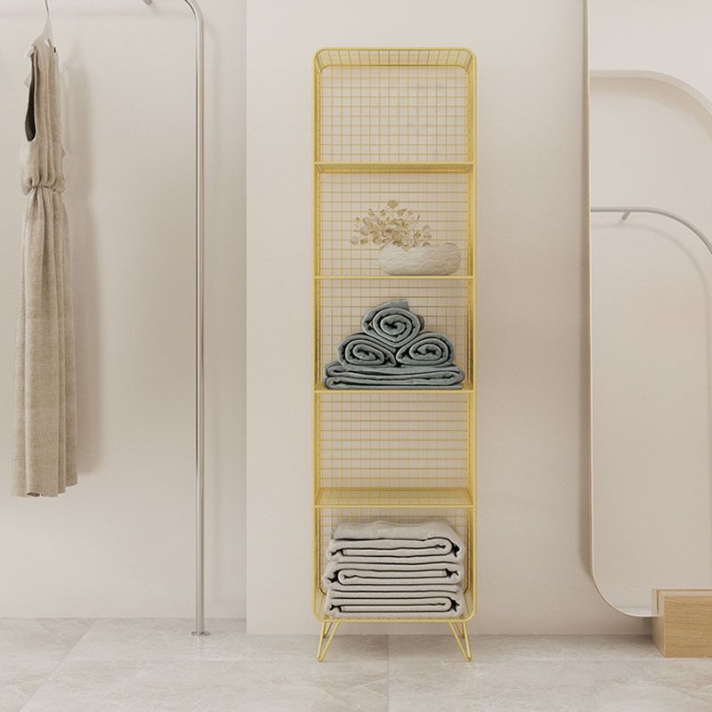 Modern Style Bookshelf Standard Closed Back Metal Bookshelf for Home