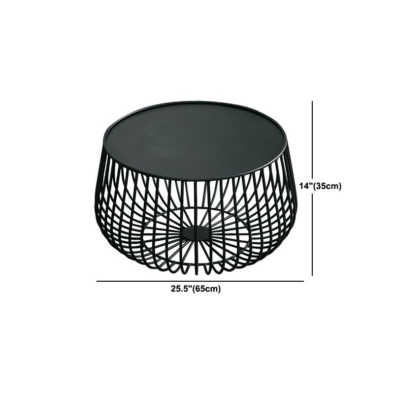 Mid-Century Modern 2 Piece Bunching Tables with Iron Tray Top
