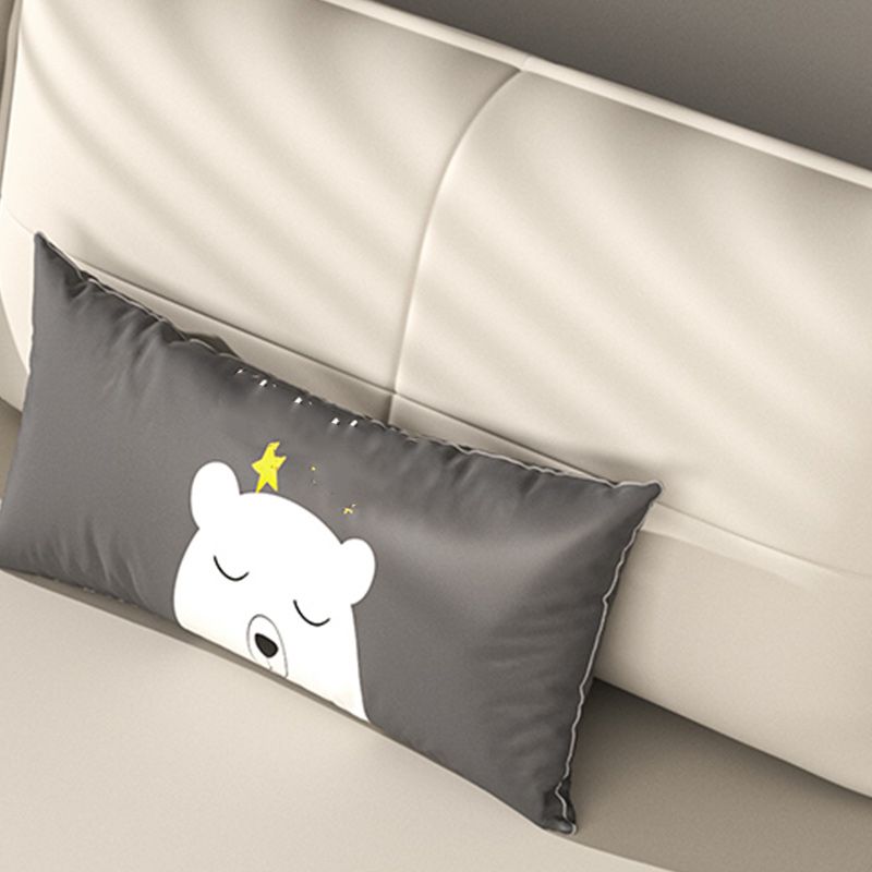 Pillow Back White Sleeper Sofa Bonded Leather Scandinavian Futon Sofa Bed