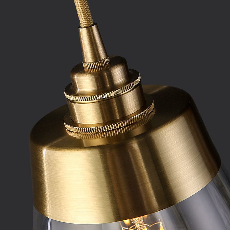 Stile industriale a sospensione Light Metal Glass Hanging Light per sala da pranzo
