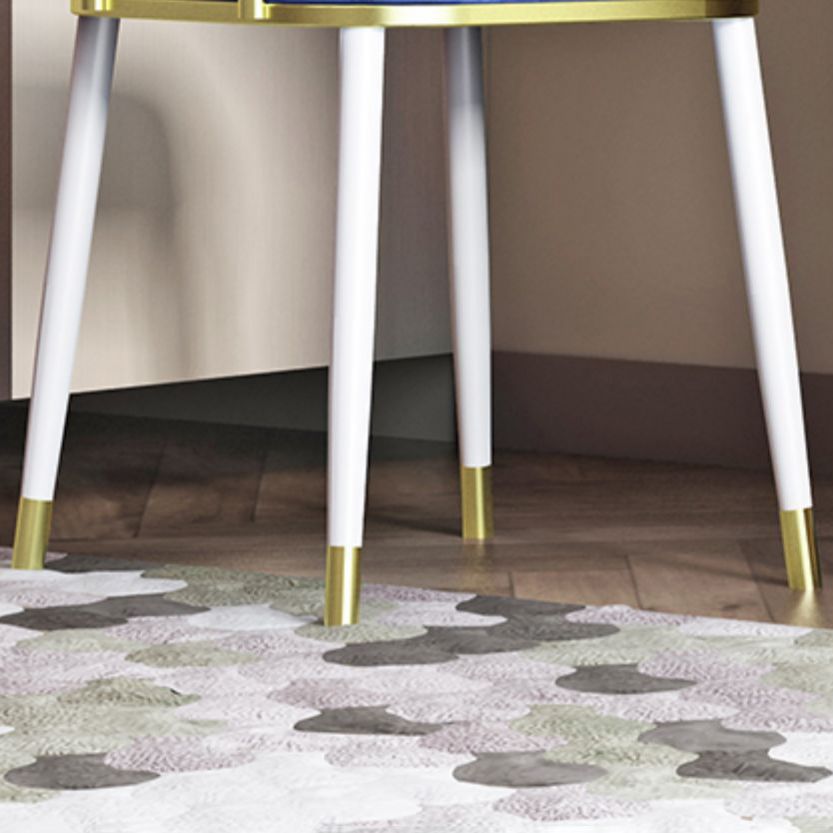 Glam Velvet Armless Dining Chairs Open Back Dining Side Chair for Home Use