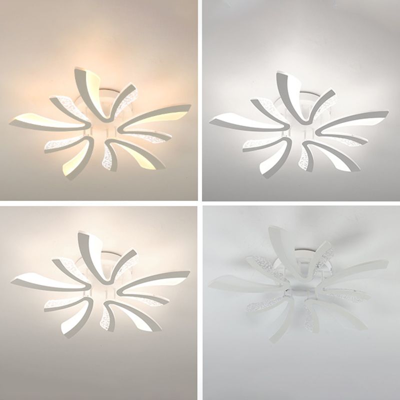 Dandelion Close to Ceiling Lighting Nordic LED Ceiling Mount Lamp with Acrylic Shade