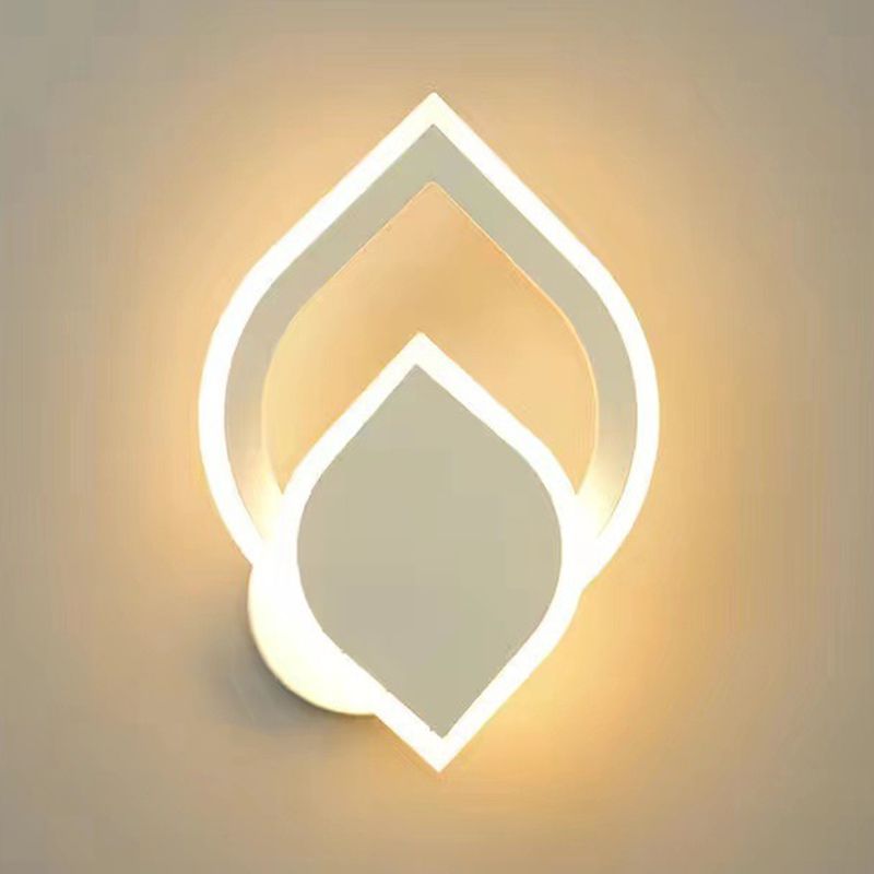Metal Geometric Wall Mount Lamp Simple 1 Light Wall Mounted Light Fixture