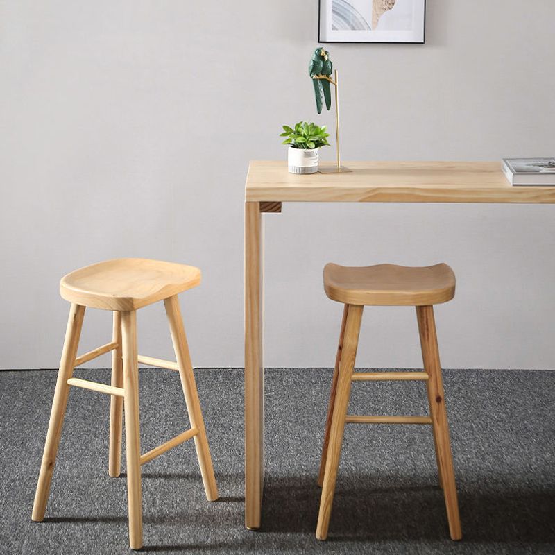 Modern Bar Table Set 1/2/3 Pieces Rectangle Bar Table with Wooden High Stools for Kitchen