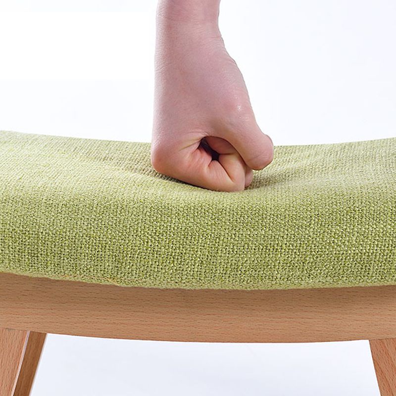 Rectangle Ottoman Contemporary Footstools Linen Upholstered Tear Resistant Ottoman