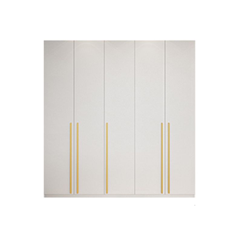 Modern Solid Color Kid's Wardrobe Wooden White Hanging Clothes Rack