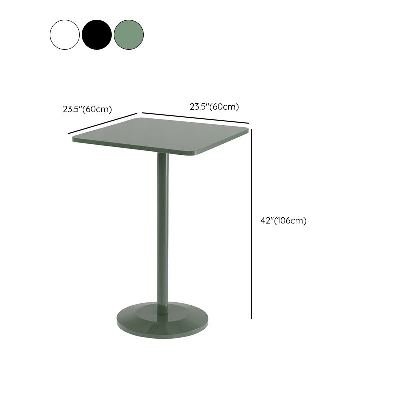 Modem & Contemporary Metal Round Bar Wine Table for Living Room