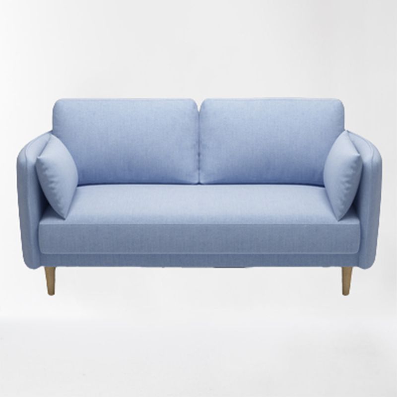 Linen Contemporary Standard Square Arm Sofa for Living Room, Apartment