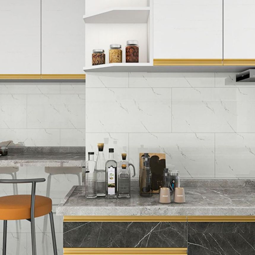 Single Tile Wallpaper PVC Rectangular Peel and Stick Wall Tile