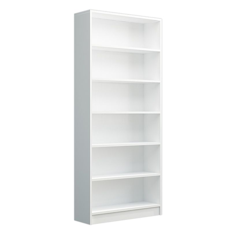 71" H X 9.5" W Modern Bookshelf Wooden Closed Back Bookcase with Rectangular Shelves